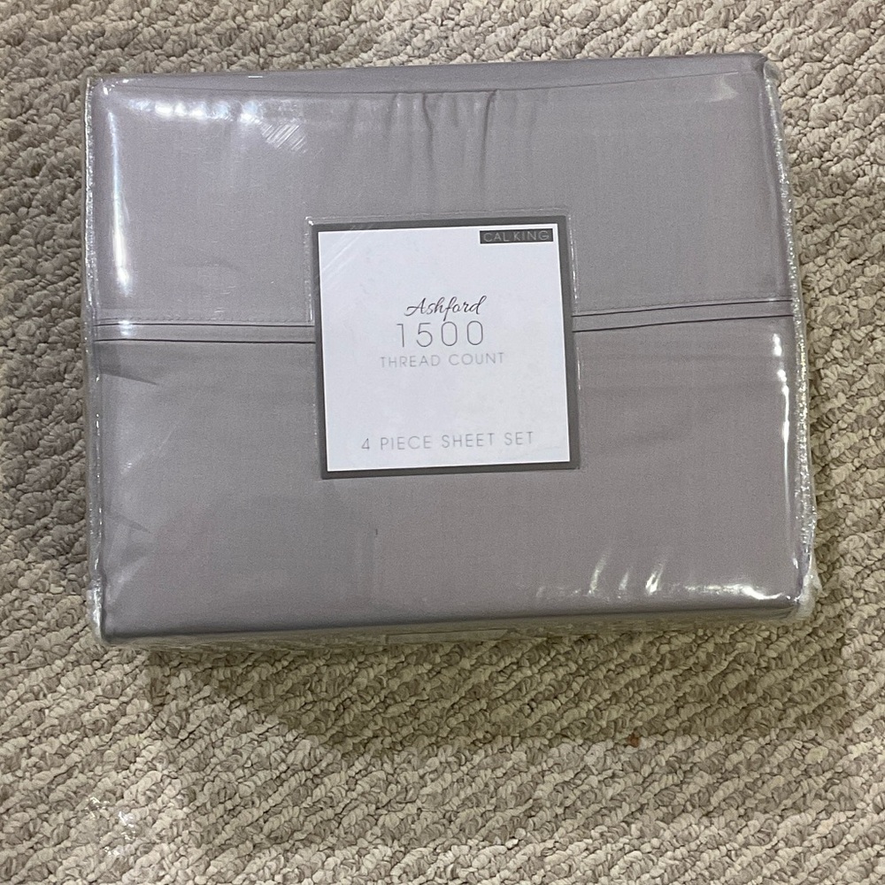 Ashford 1500 Thread Count Gray Sheet Set